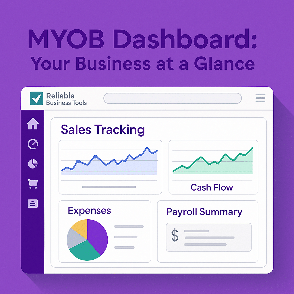 MYOB dashboard