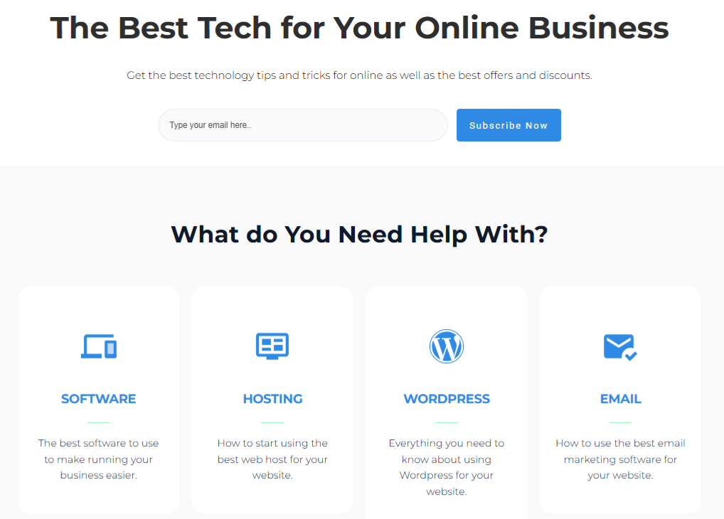 Tech for online