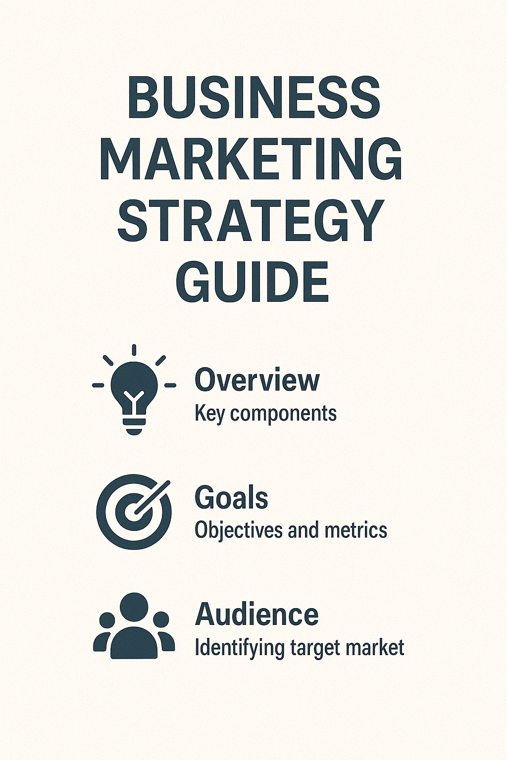 Business marketing strategy