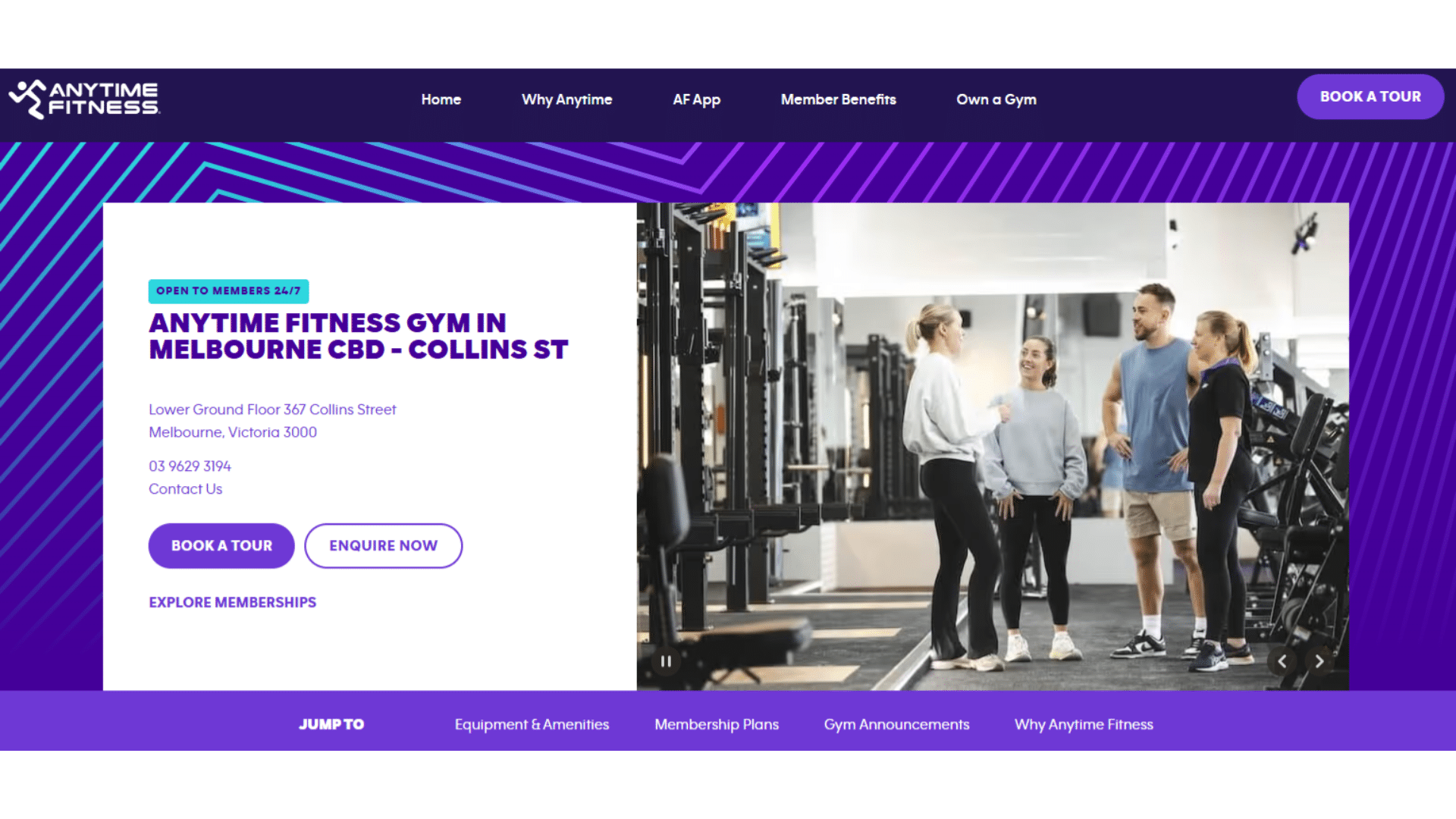 Any time fitness Melbourne CBD gym